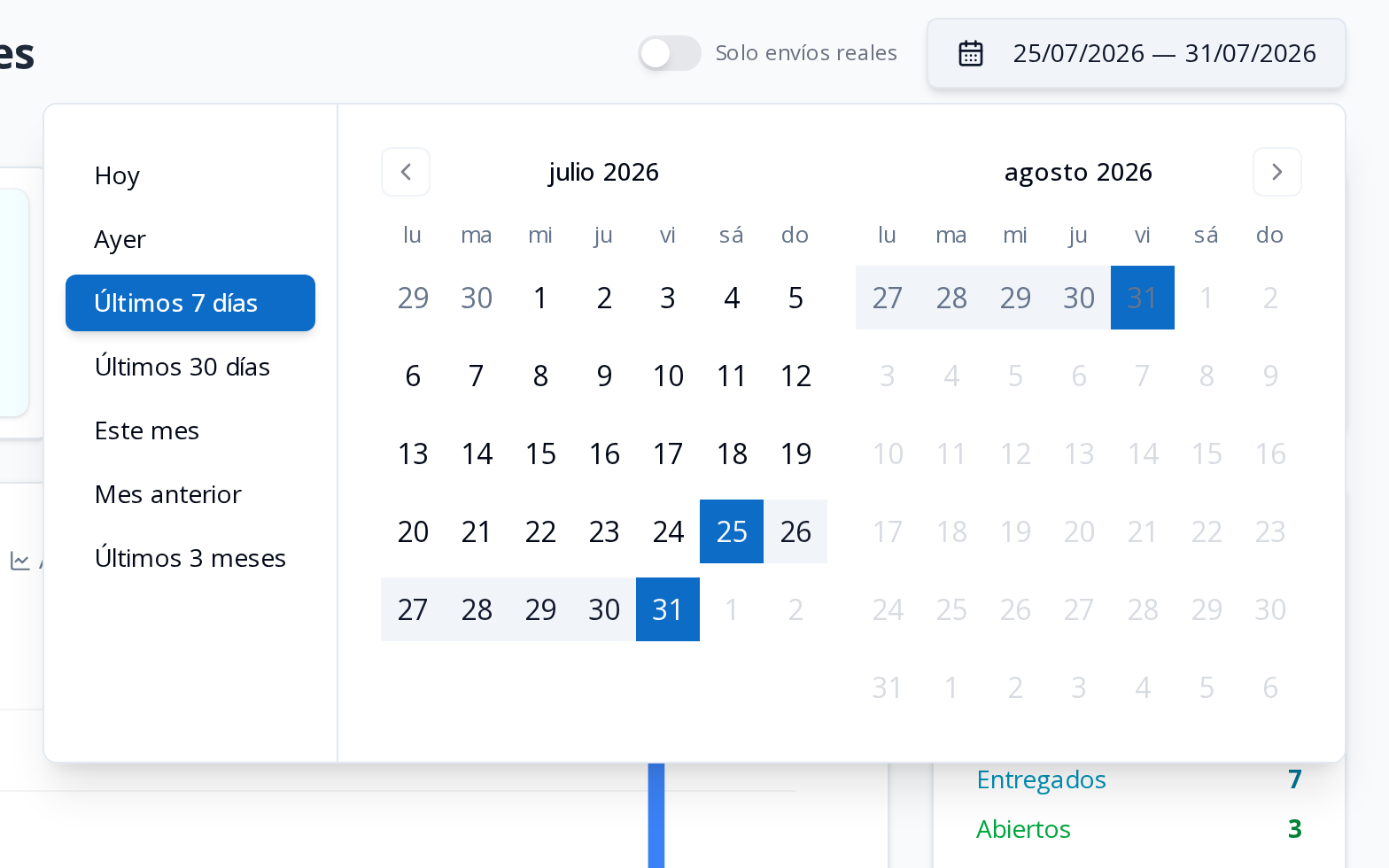 Fidelizador: elige el rango de fechas que necesitas