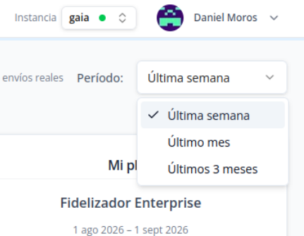Captura: Filtrar por período